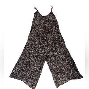 Staccato Black Floral Jumpsuit with POCKETS
